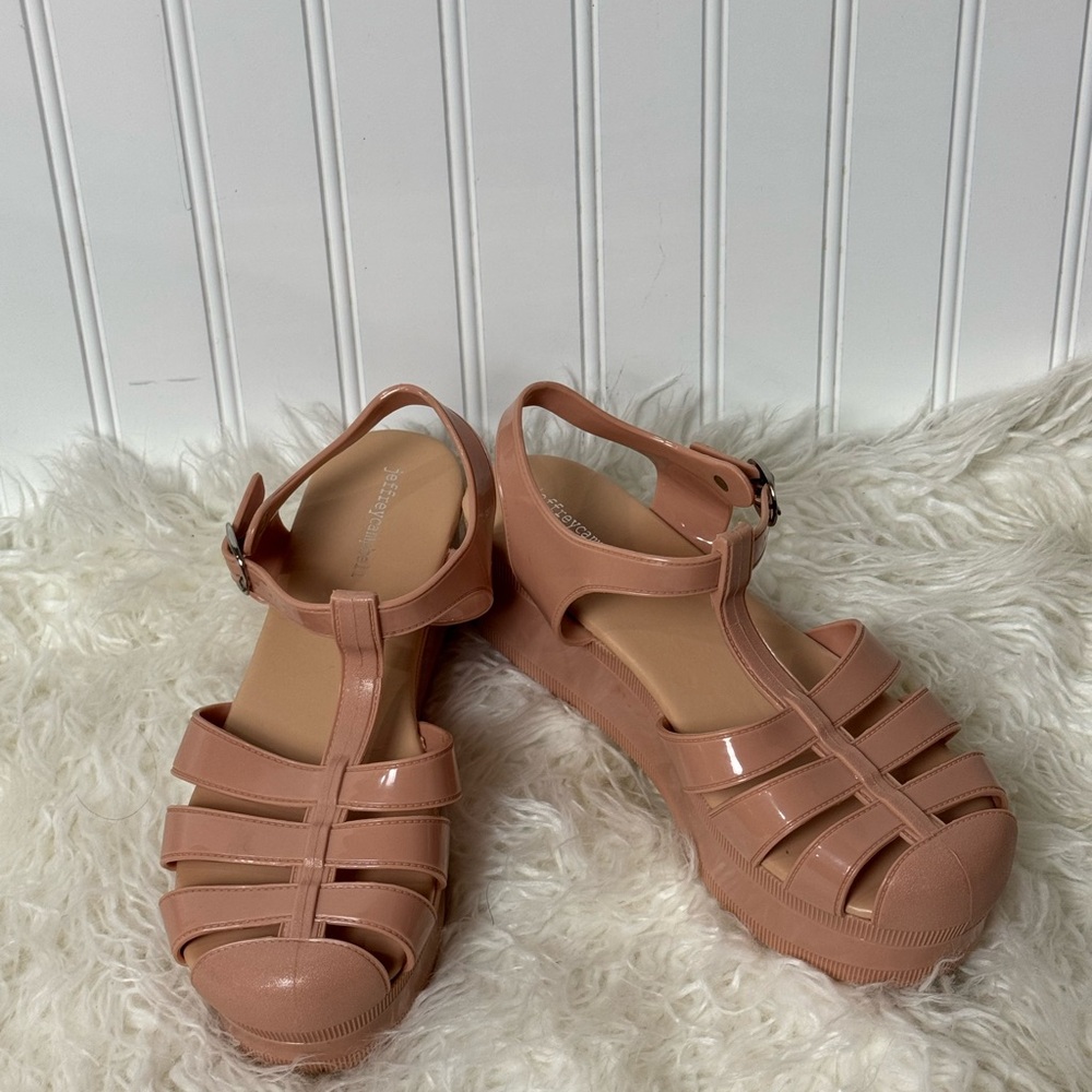 Jeffrey Campbell Candied platform Sandals with Cage Design and Adjustable Strap